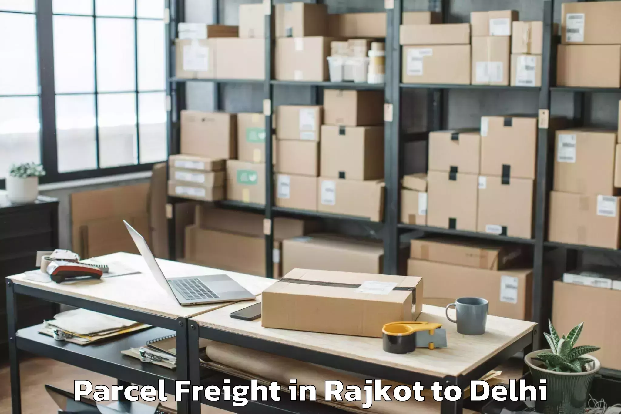 Book Your Rajkot to Delhi Cantonment Parcel Freight Today